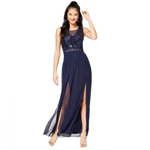 Bcx Juniors Sequined Bodice Gown Dress Prom 3 juniors - Picture 1 of 5
